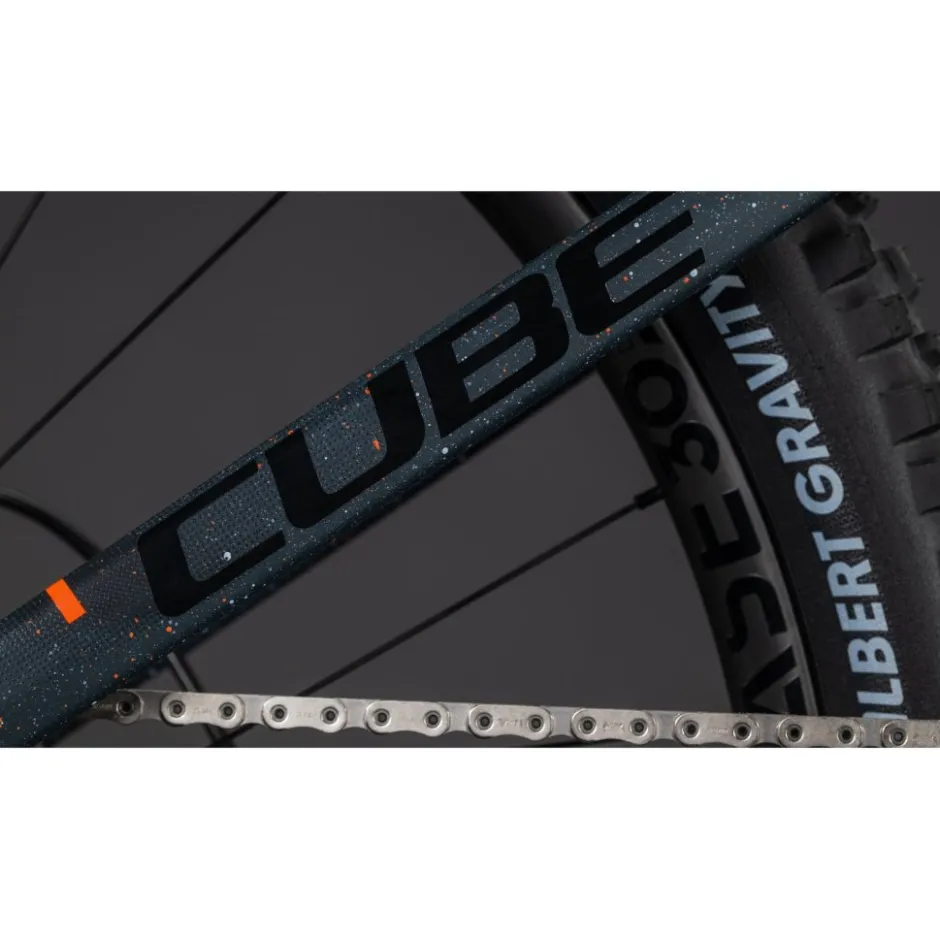 Elektrische Fietsen|E-Mtb Full Suspension < CUBE STEREO HYBRID ONE77 HPC ST 800 - Carbon E-ountainbike - 2026 - gaaxy / orange