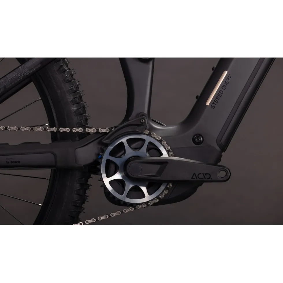 CUBE STEREO HYBRID ONE77 HPC SLX 800 - Carbon E-Mountainbike - 2026 - S – blackline