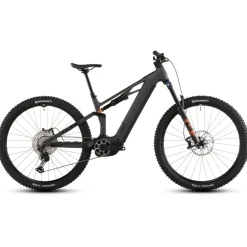 Elektrische Fietsen|E-Mtb Full Suspension < CUBE STEREO HYBRID ONE44 HPC SX 800 - Carbon E-ountainbike - 2026 - 29“ – sabgrey / orange