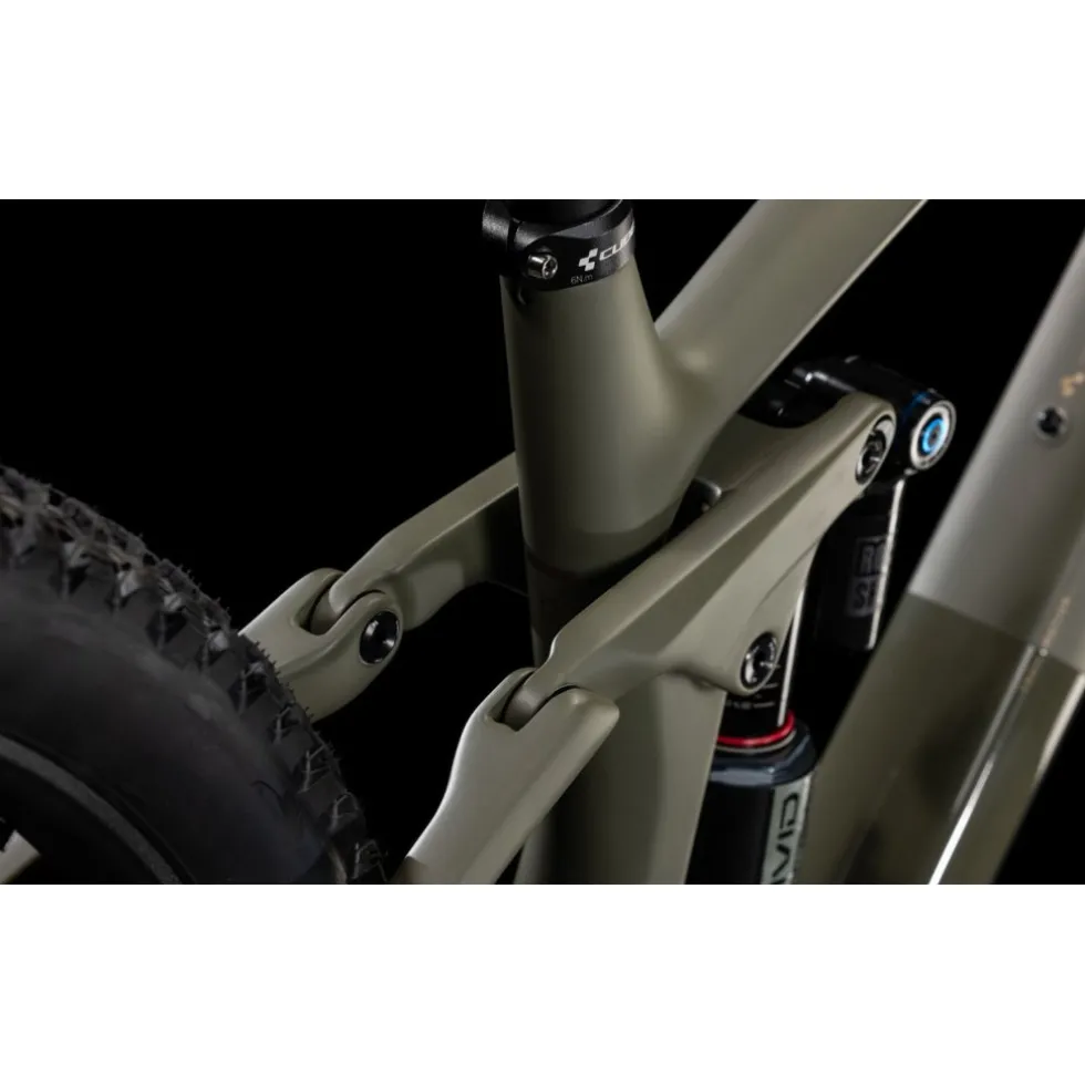 CUBE STEREO ONE77 C:68X TM - 29" Carbon Mountainbike - 2026 - dustyolive / gold