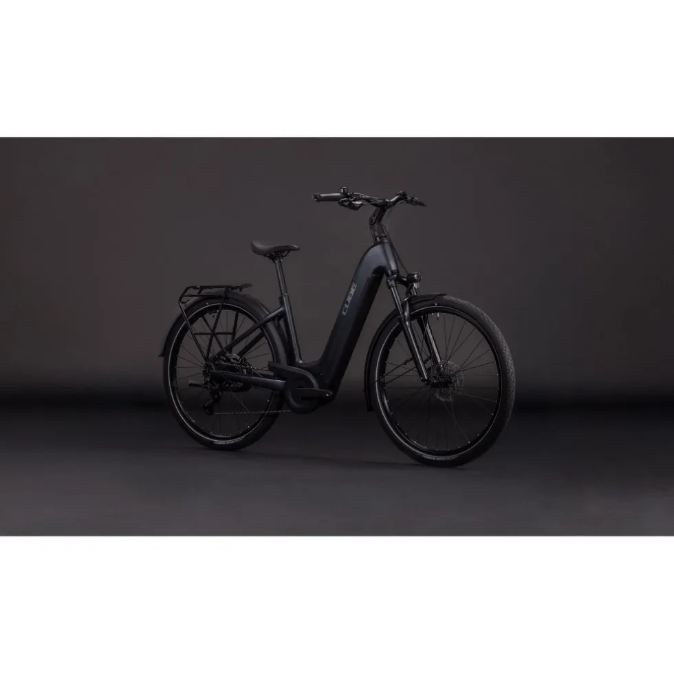 CUBE TOURING HYBRID ONE 600 - Easy Entry - Trekking E-Bike - 2026 - coal / chrome