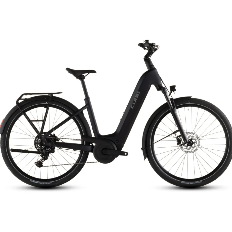 CUBE TOURING HYBRID ONE 600 - Easy Entry - Trekking E-Bike - 2026 - coal / chrome
