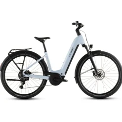 Elektrische Fietsen < CUBE TOURING HYBRID ONE 600 - Easy Entry - Trekking E-Bike - 2026 - glacier / reflex