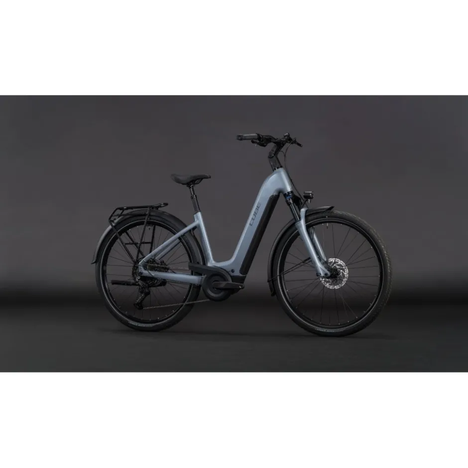 Elektrische Fietsen < CUBE TOURING HYBRID Pro 800 - Easy Entry - Trekking E-Bike - 2026 - pearlgrey / grey