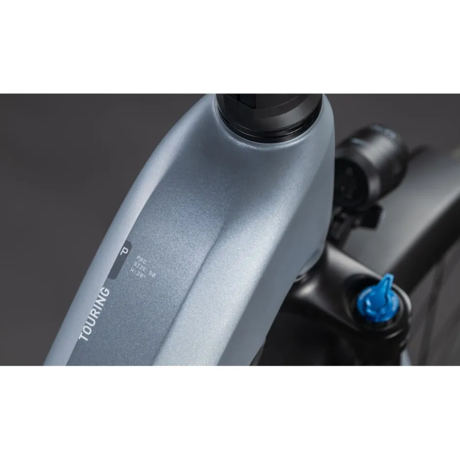 Elektrische Fietsen < CUBE TOURING HYBRID Pro 800 - Easy Entry - Trekking E-Bike - 2026 - pearlgrey / grey