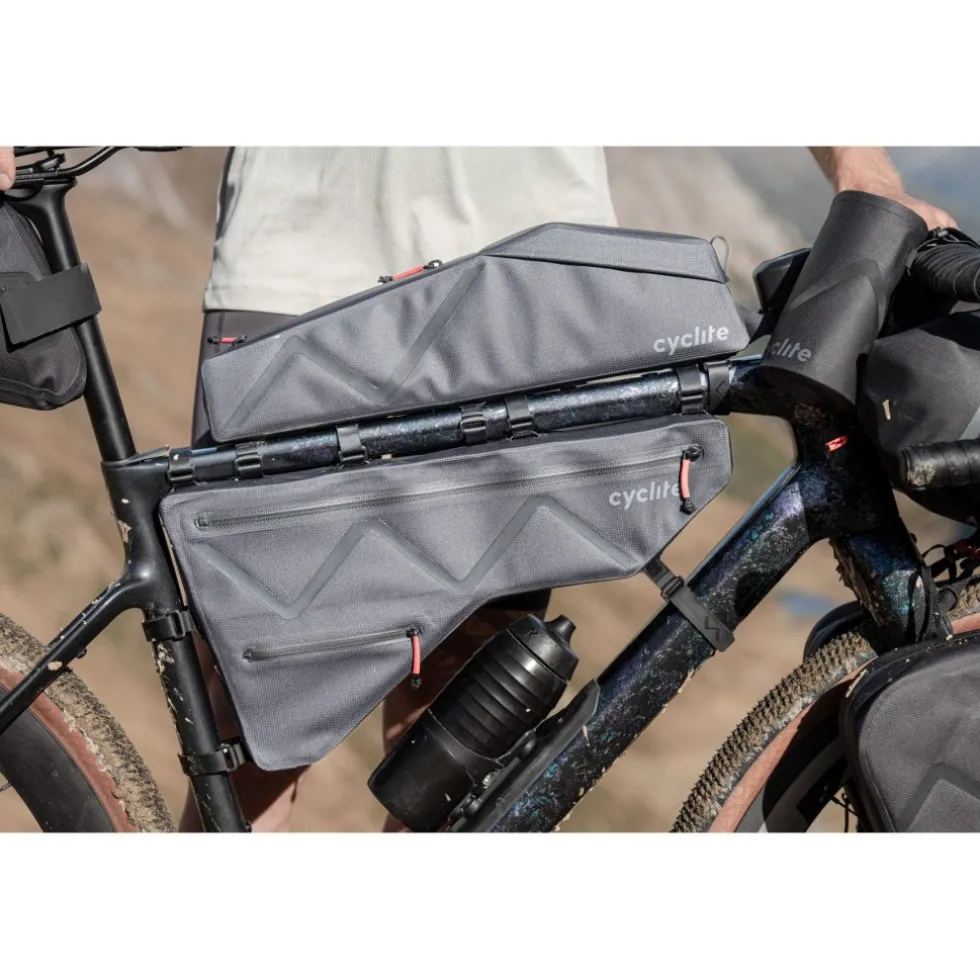 Cyclite Frame Bag Large / 02 Frametas - 3,6L - Lichtgrijs