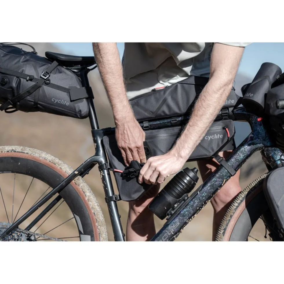 Cyclite Frame Bag Large / 02 Frametas - 3,6L - Lichtgrijs