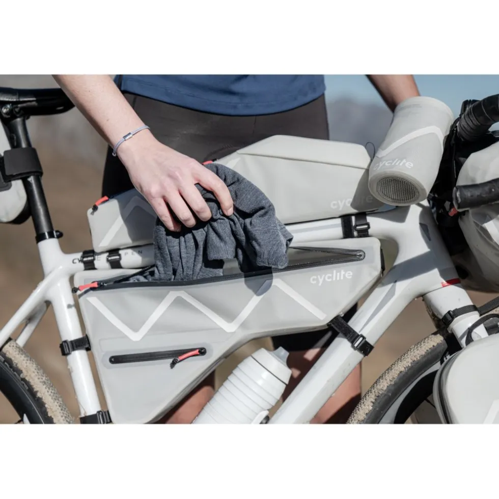 Cyclite Frame Bag Large / 02 Frametas - 3,6L - Lichtgrijs