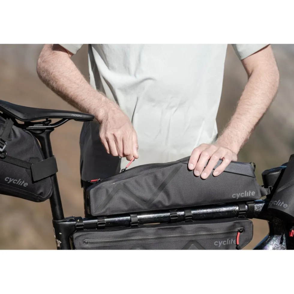Cyclite Top Tube Bag Large / 02 Bovenbuis Tas - 2,2L - Lichtgrijs