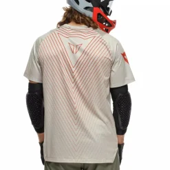 Mtb-Shirts < Dainese HgAER Shirt met Korte Mouwen Heren - taupe/rood