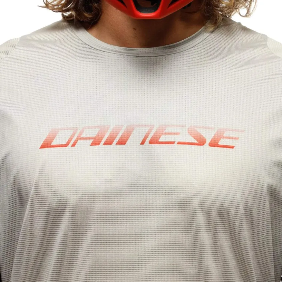 Mtb-Shirts < Dainese HgAER Shirt met Korte Mouwen Heren - taupe/rood
