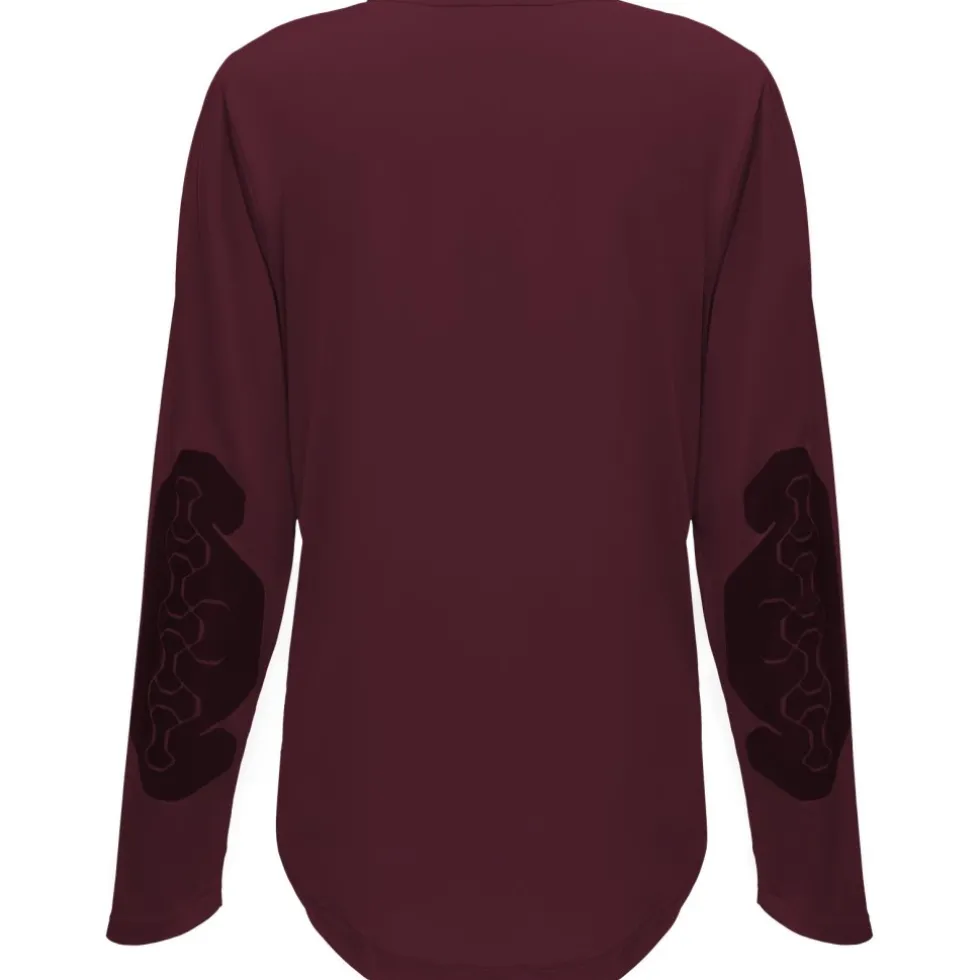Dainese HgROX Shirt met Lange Mouwen Dames - windsor wine