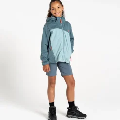 Dare 2b Explore Softshelljas Kinderen - F7A Grey / Aquifer