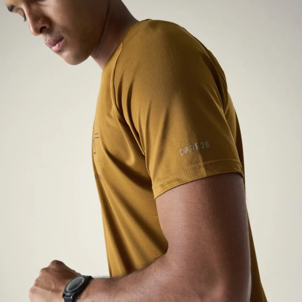 Dare 2b Tech II T-Shirt Heren - ZJ2 Dark Cumin