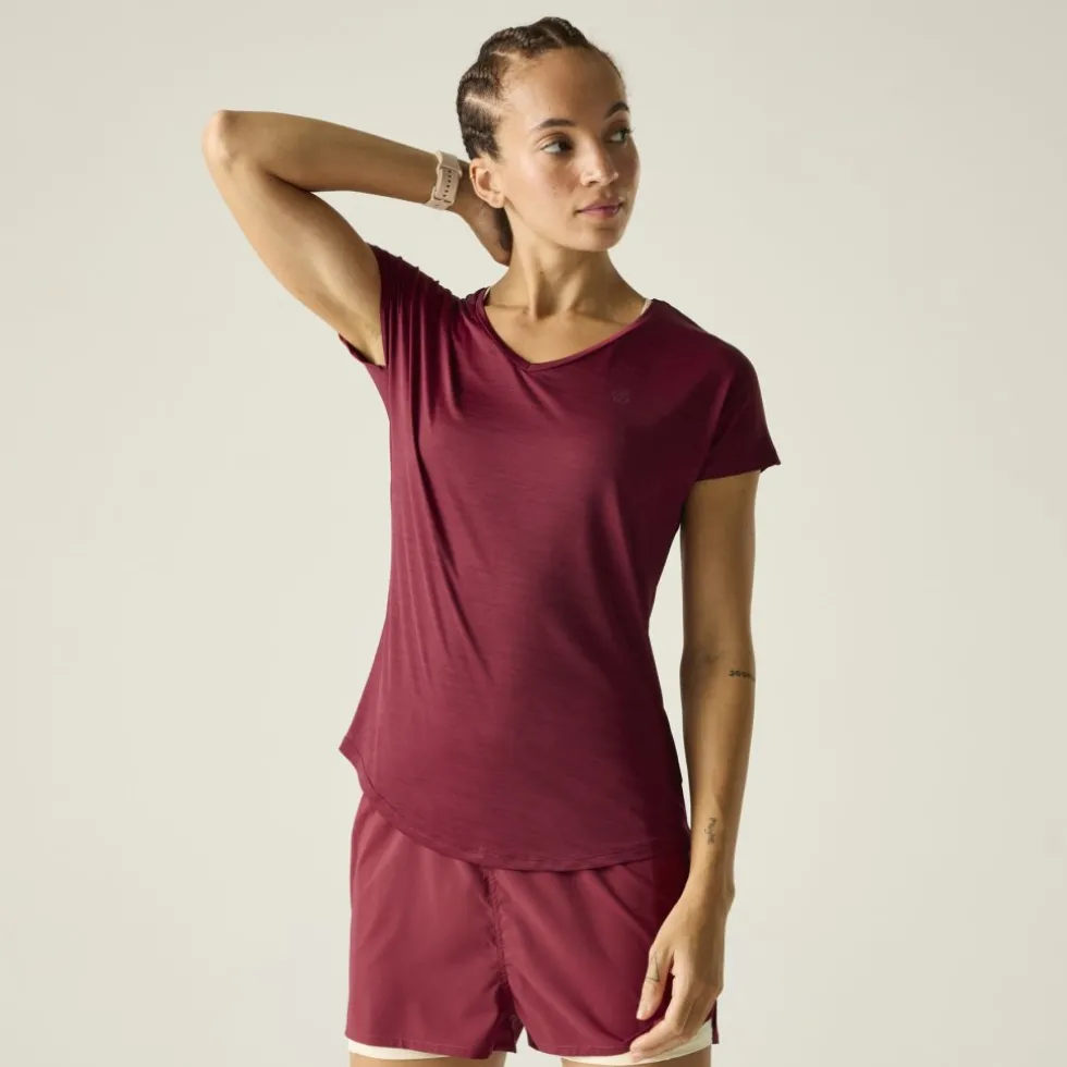 Dare 2b Vigilant T-Shirt Dames - ZJE Tibetan Red