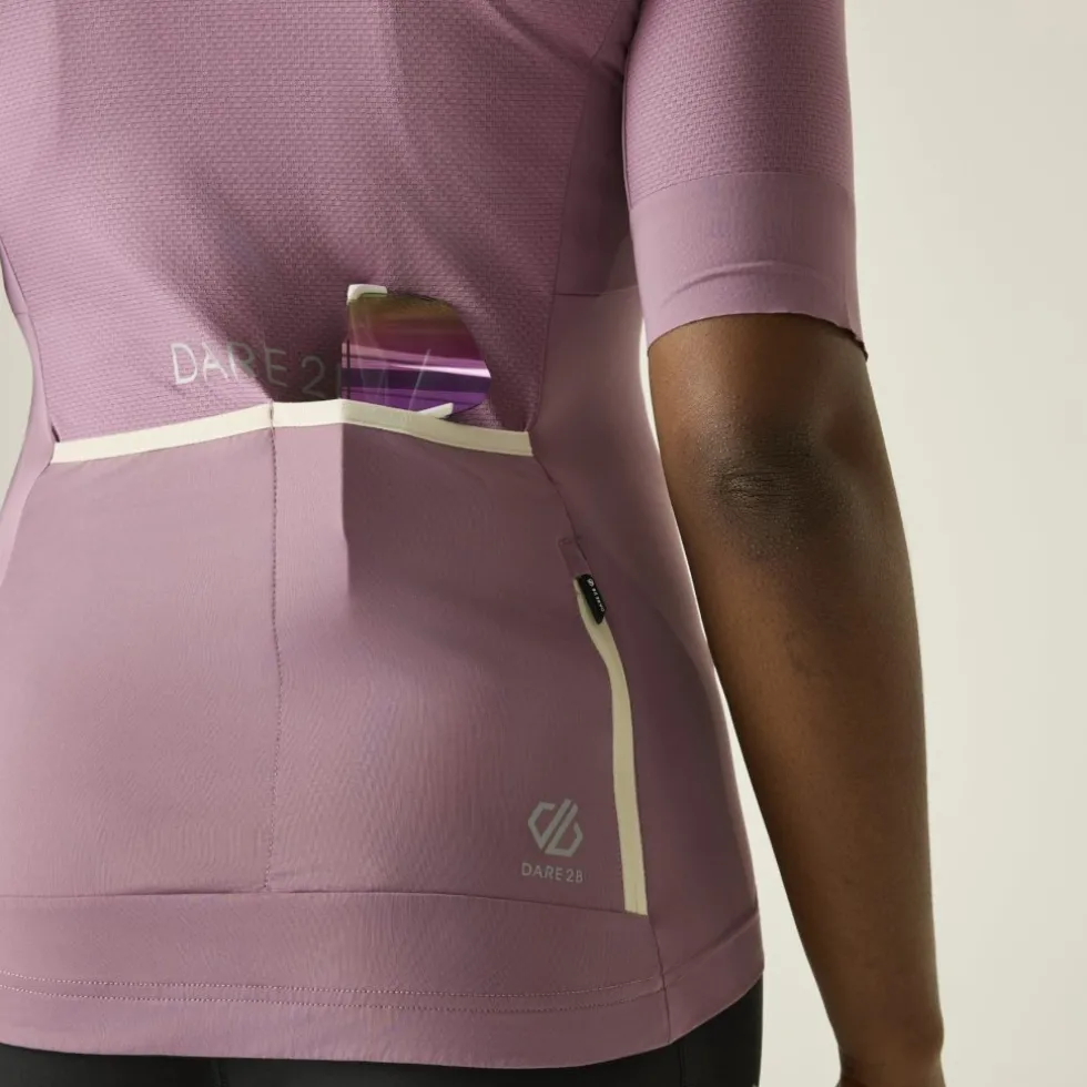 Dare 2b Lightning Fietsjersey dames - ZIA Dusky Orchid