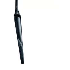 Deda EDG Road Voorvork - 28" | Carbon | DCR | Tapered 1 1/8" - 1 1/2" D-Shape | Flatmount | 45mm Offset - 12x100mm - polish on black (POB)
