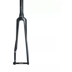 Deda EDG Road Voorvork - 28" | Carbon | DCR | Tapered 1 1/8" - 1 1/2" D-Shape | Flatmount | 45mm Offset - 12x100mm - polish on black (POB)