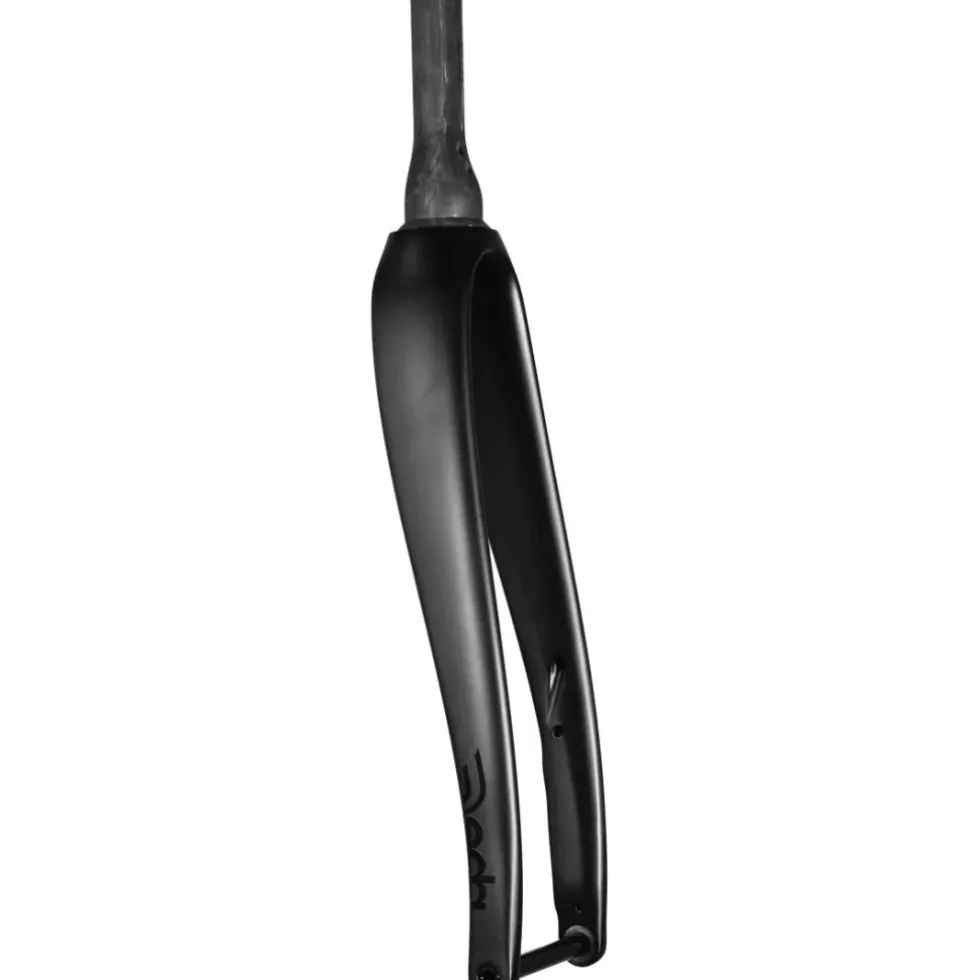 Deda Gera Allroad Voorvork - 28" | Carbon | DCR | Tapered 1 1/8" - 1 1/2" D-Shape | Flatmount | 45mm Offset - 12x100mm - matt finish - polished on black (POB) logo