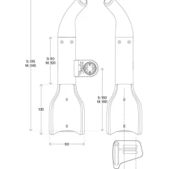 Deda Jet2 HYDRO Clip-On opzetstuur - Aluminium | Shifter Standard | TT 314 - M - 345mm