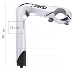 Stuurpennen < Deda Murex Quill Stem 26.0 - silver polish