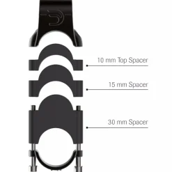 Deda Riser / Spacer Kit voor Obzetstuur - PARARISERKIT | voor Parabolica / Fastblack2