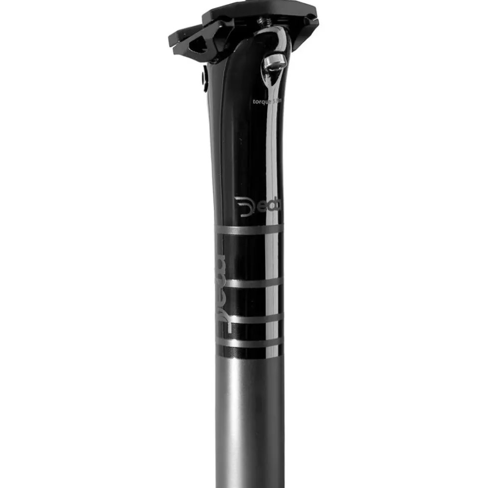 Deda RS Carbon Zadelpen - 0mm Setback - polish on black (POB)