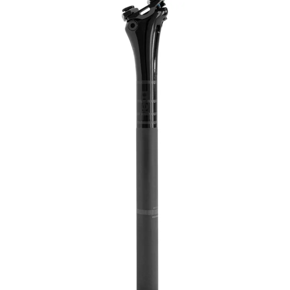 Deda RS Carbon Zadelpen - 0mm Setback - polish on black (POB)
