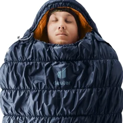 Deuter Exosphere +4C/39F Slaapzak - de Rits Links - ink-maple