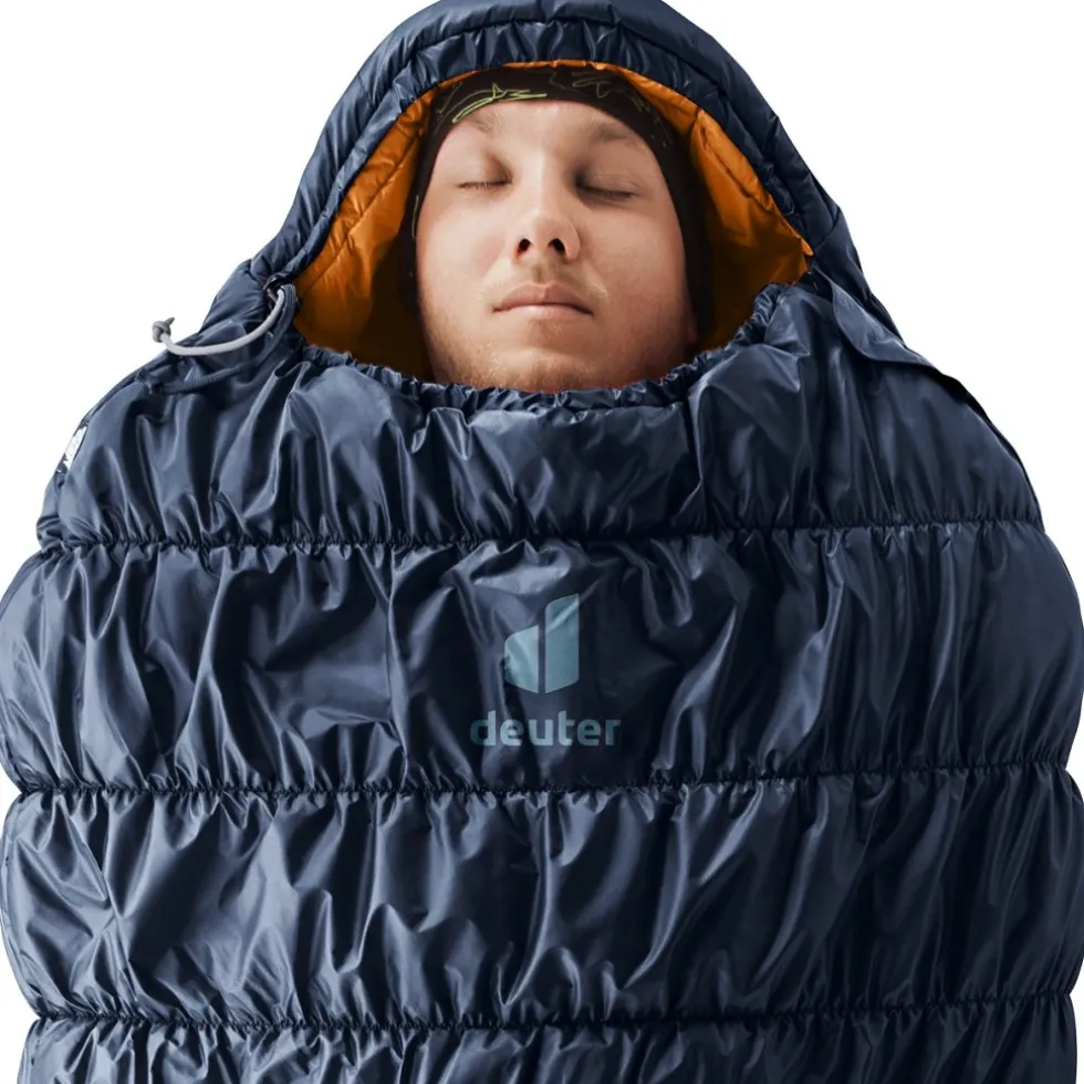 Deuter Exosphere +4C/39F Slaapzak - de Rits Links - ink-maple