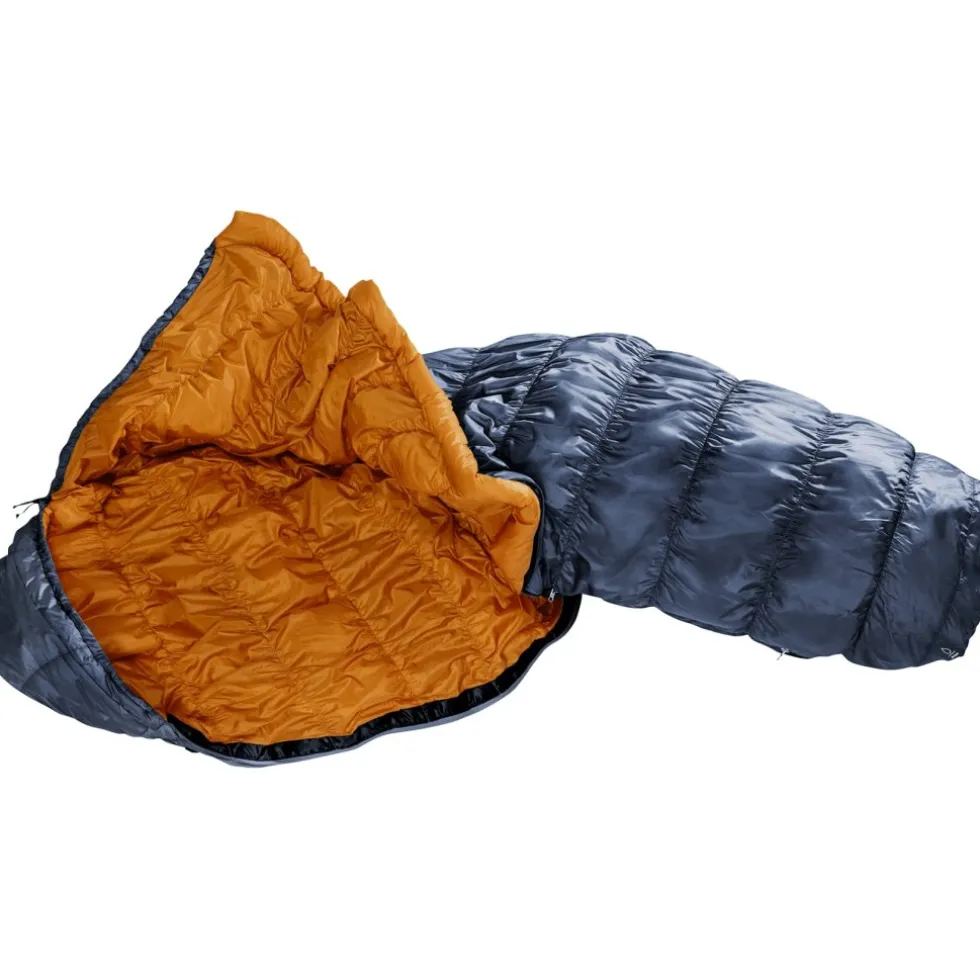 Deuter Exosphere +4C/39F Slaapzak - de Rits Links - ink-maple