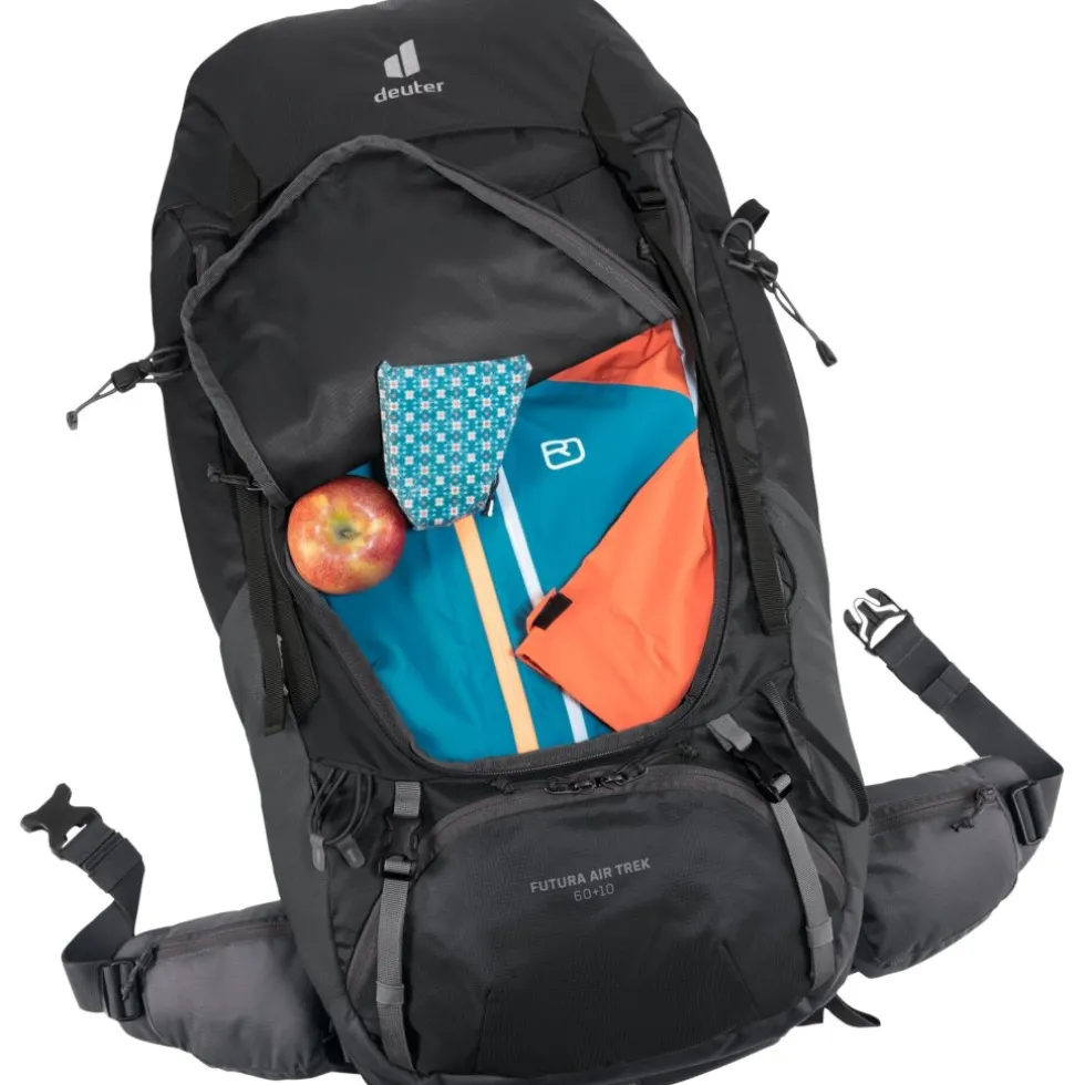 Deuter Futura Air Trek 60+10 Trekking Rugzak - black-graphite