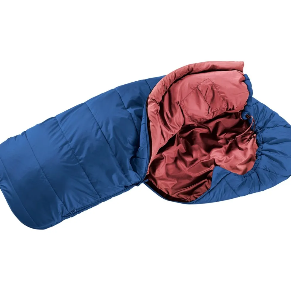 Deuter Starlight Kinderslaapzak - de Rits Links - nightblue-redwood