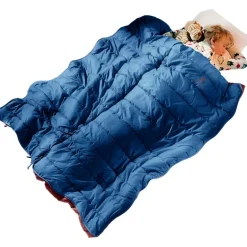 Deuter Starlight SQ Kinderslaapzak - de Rits Links - nightblue-redwood