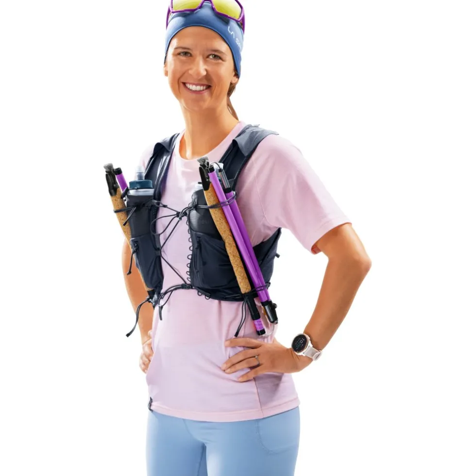 Deuter Traick 5 SL Dames Trailrunning Hardloopvest - X-Small | zwart