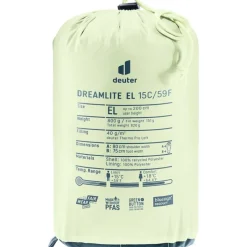 Deuter Dreamlite EL 15C/59F Slaapzak - nautic-breeze