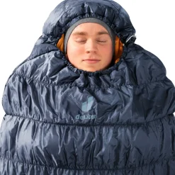 Deuter Exosphere EL 0C/32F Slaapzak - de Rits Links - ink-maple