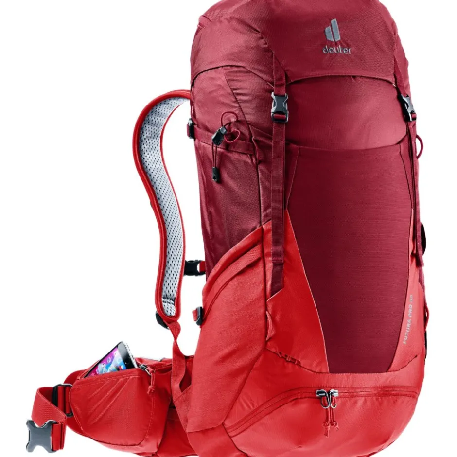 Rugzakken & Drinksystemen < Deuter Futura Pro 36 Wandelrugzak - masala-cherry