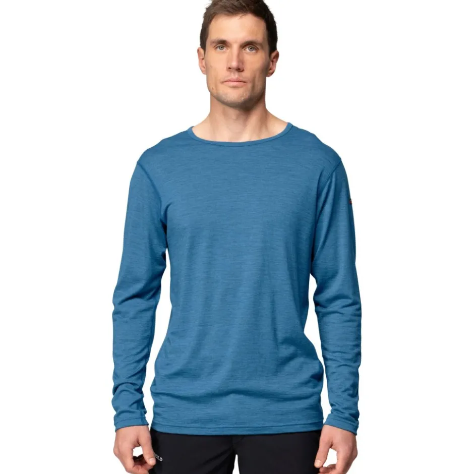 Baselayers < Devold Breeze Merino 150 Shirt met ange Mouwen Heren - 258A Bue Meange