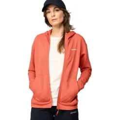 Devold Everyday Jas met Capuchon Dames - 121A Coral