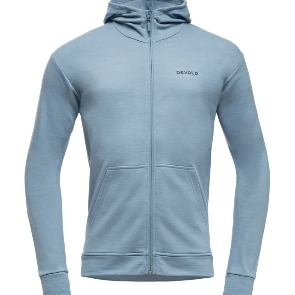 Shirts & Midlayers < Devold Everyday Jas met Capuchon Heren - 247A Skyblue