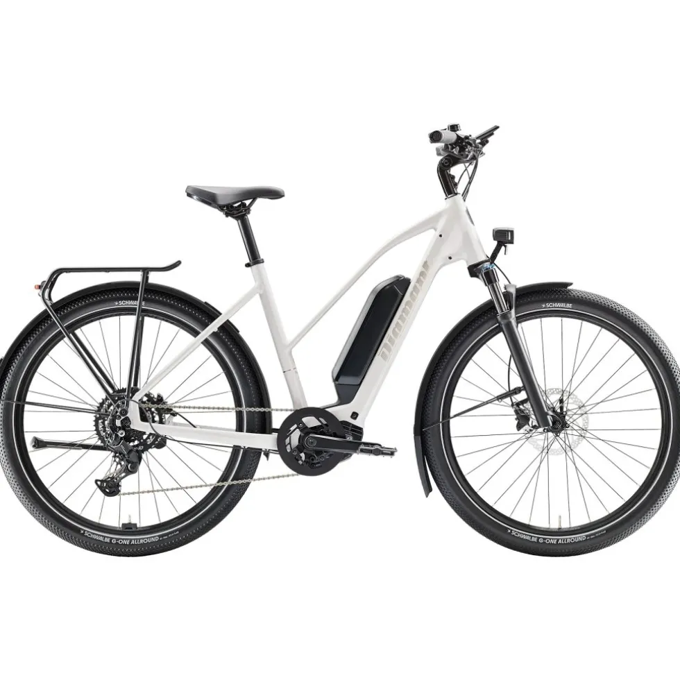 Diamant Zing Trip Core (Midstep) 545Wh - 27.5" City E-Bike - 2025 - baumwollweiss metallic
