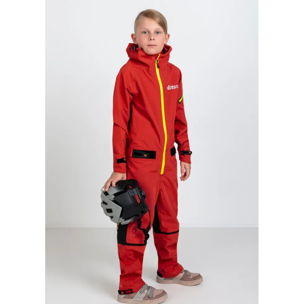Dirtlej Edition V2.0 Dirtsuit Kinderen - chili yellow