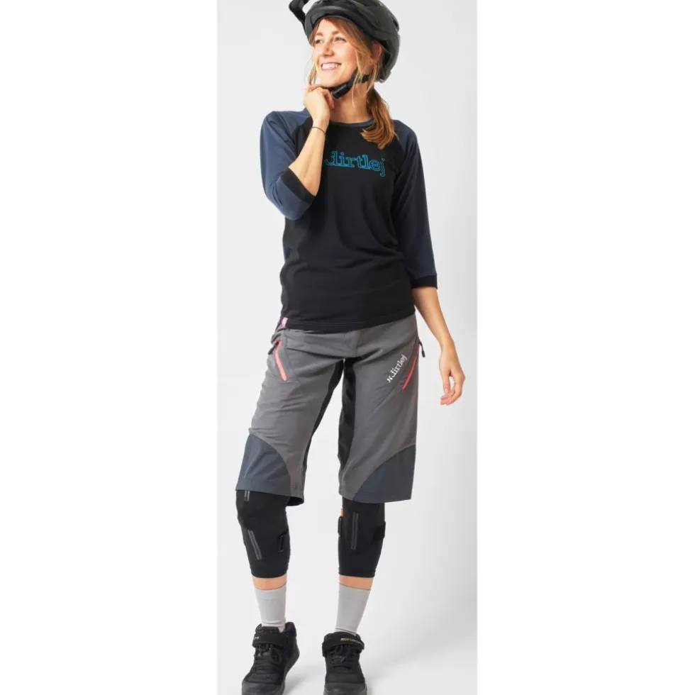 Dirtlej Trailscout Half & Half MTB Short Dames - grijs/peach