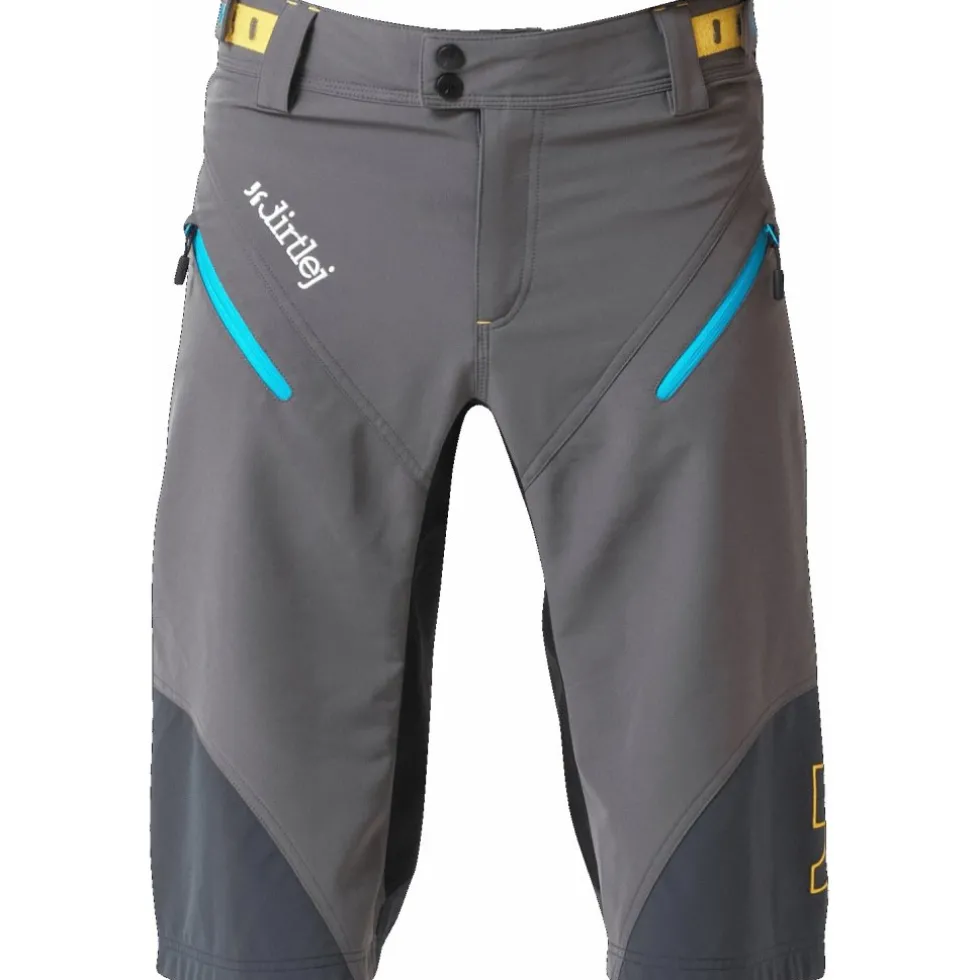 Dirtlej Trailscout Half & Half MTB Short Heren - grijs/turquoise