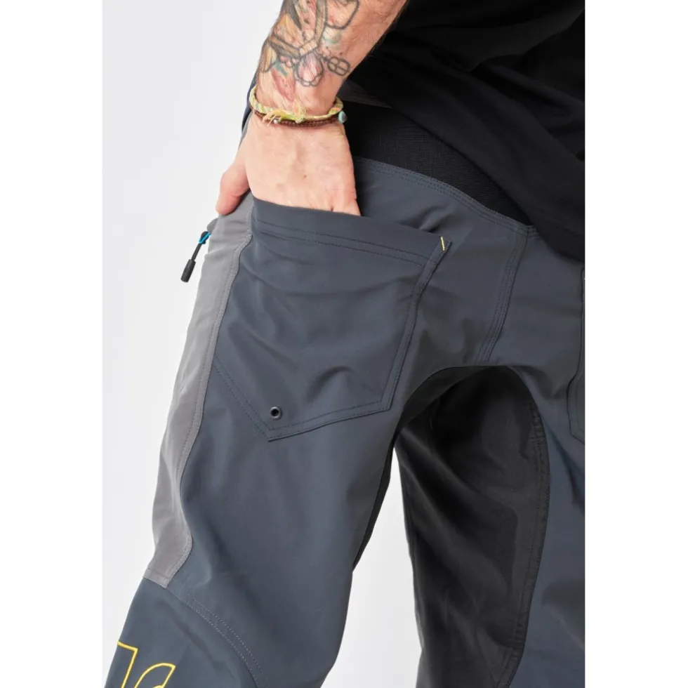Dirtlej Trailscout Half & Half MTB Short Heren - grijs/turquoise
