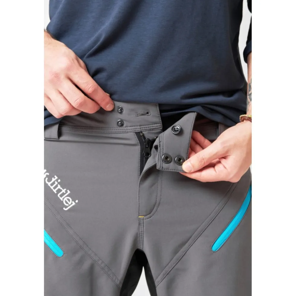 Dirtlej Trailscout Half & Half MTB Short Heren - grijs/turquoise