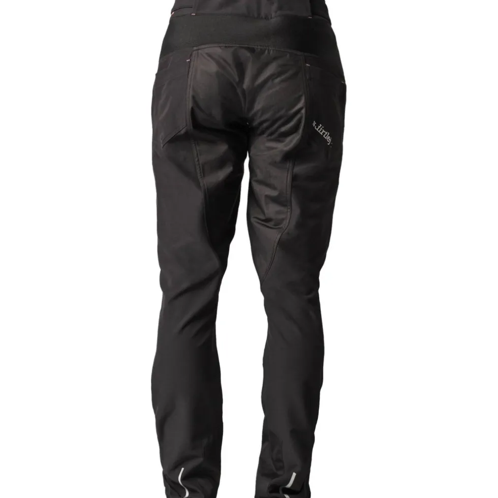 Dirtlej Trailscout Long Flex MTB-Broek Dames - Black Label - zwart/berry