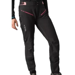 Dirtlej Trailscout Long Flex MTB-Broek Dames - Black Label - zwart/berry
