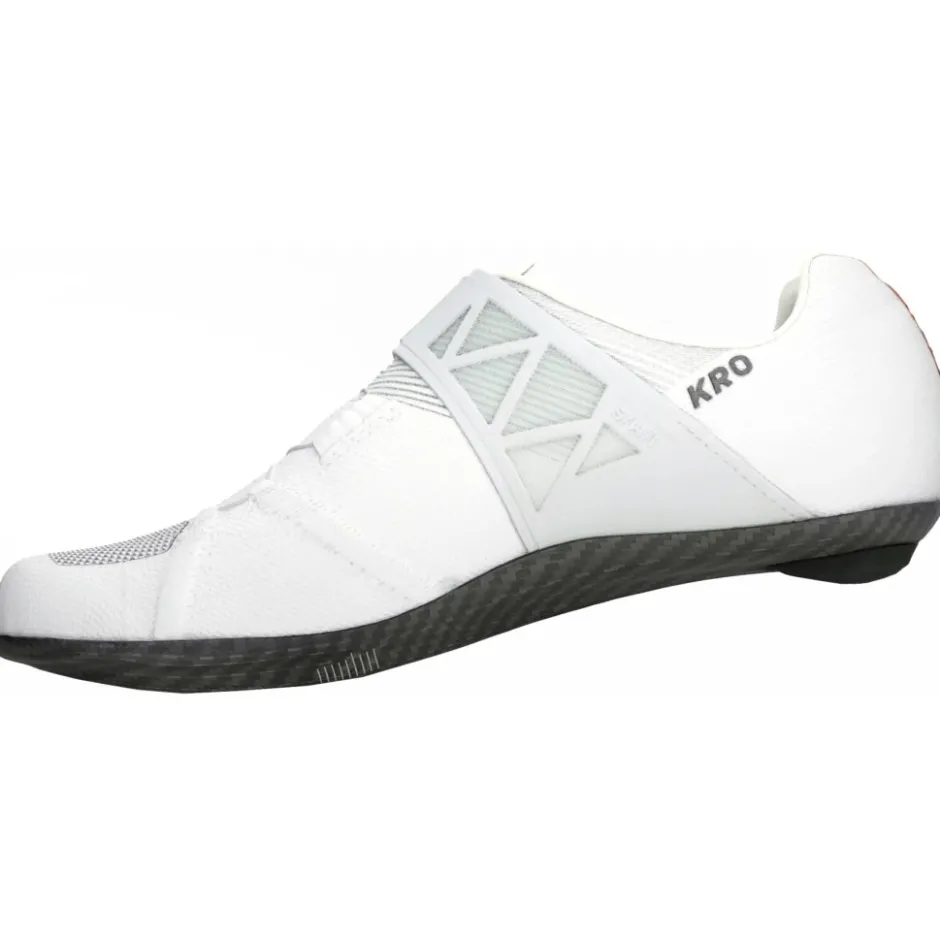 Klikschoenen|Wielrenschoenen < DMT KR0 EVO Superlight Racefietsschoenen - white/silver